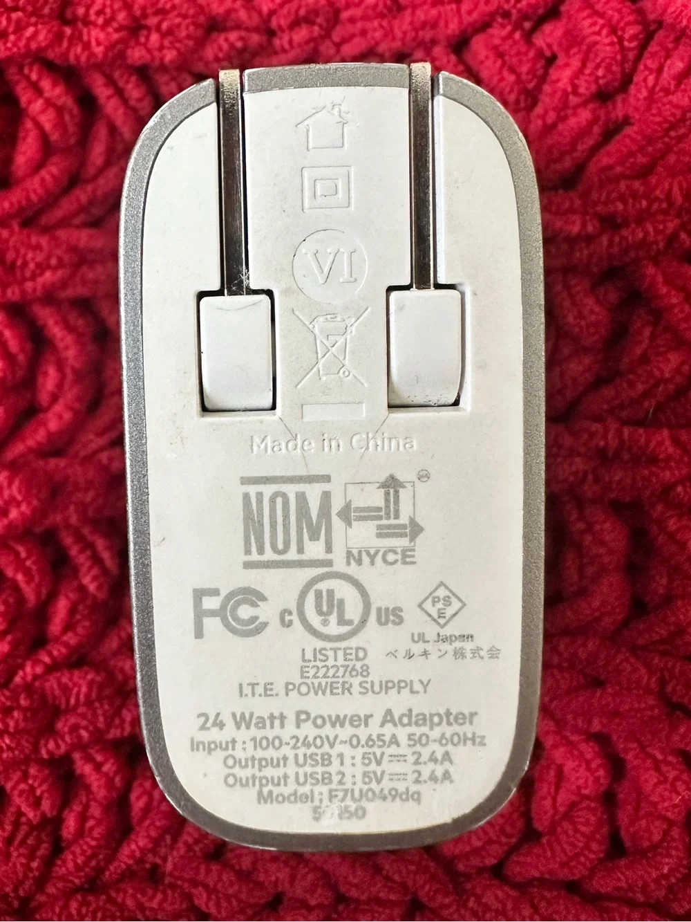 Belkin BOOST CHARGE 24W Dual USB-A Wall Charging Block
